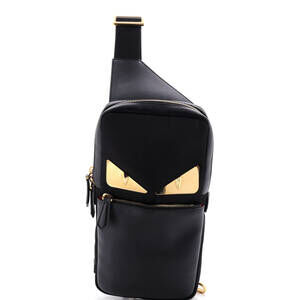 Fendi Medium Monster Sling Bag Nylon and Leather